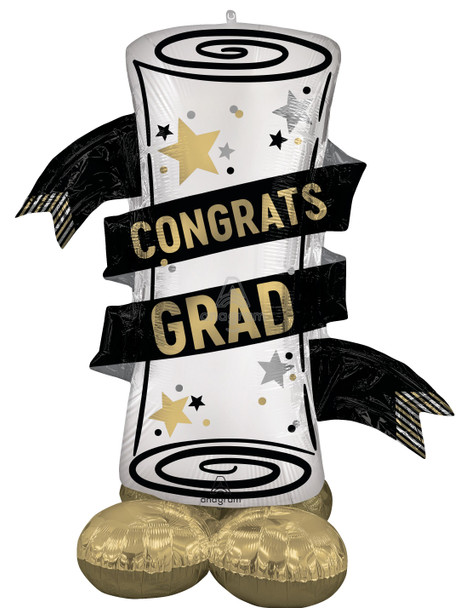 55"A Airloonz Graduation Diploma Pkg (1 count)