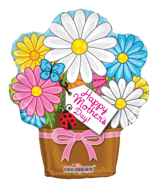 18"K Happy Mother's Day Flowerpot Shape Pkg (10 count)