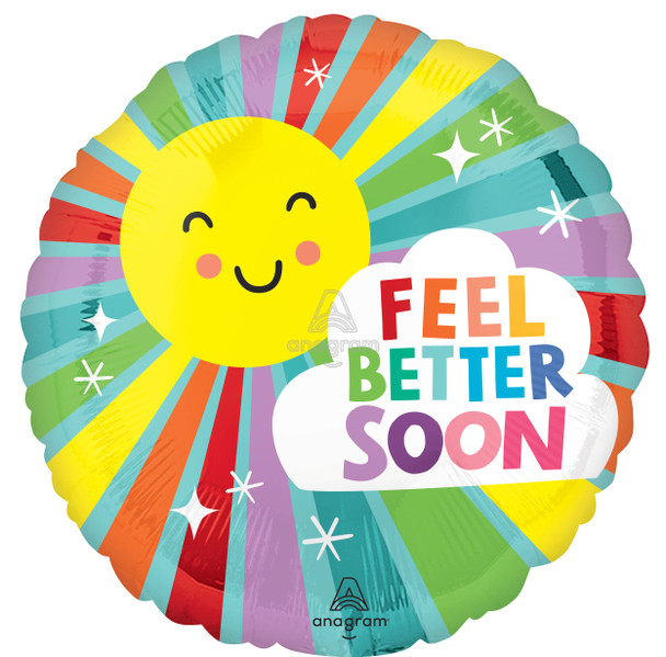 18"A Feel Better Soon Sunny Wishes Pkg (5 count)