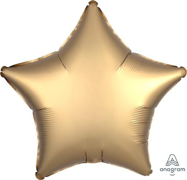 19"A Star Satin Luxe Gold Pkg (5 count)