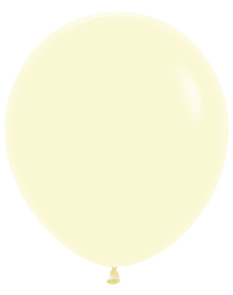 18"S Pastel Matte Yellow (25 count)