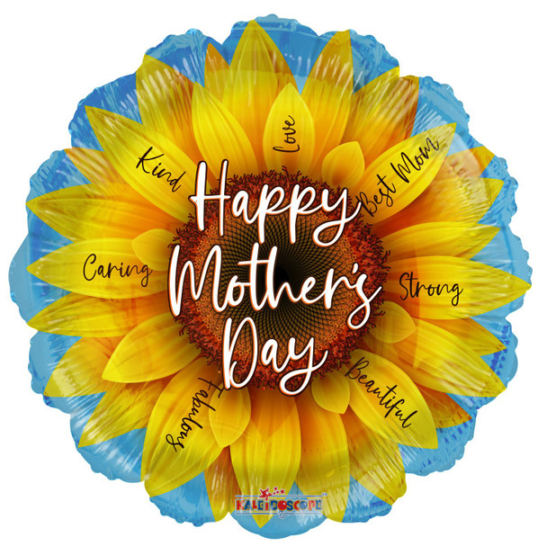 18"K Happy Mother's Day Sunflower with Message Pkg (10 count)