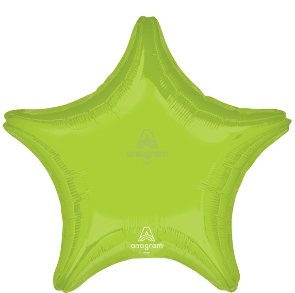 19"A Star Vibrant Green Lime Pkg (5 count)