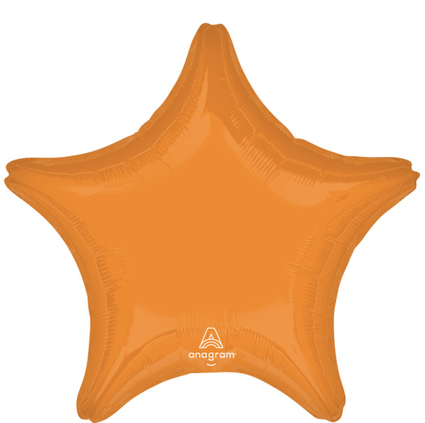 19"A Star Vibrant Orange flat (10 count)