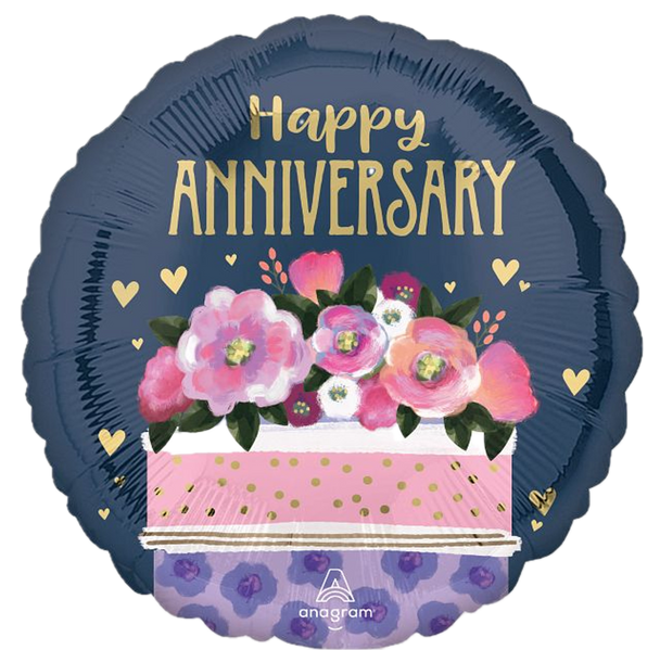 18"A Happy Anniversary Cake Pkg (5 count)