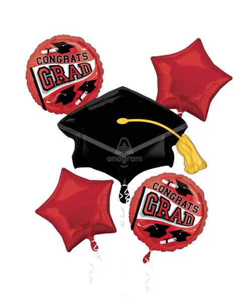 Bouquet Graduation True To Your School Red Pkg (1 count)