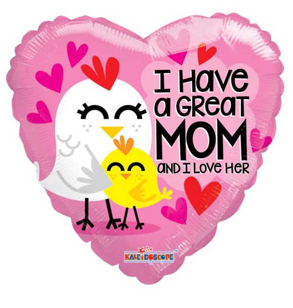 18"K Love my Great Mom flat (10 count)