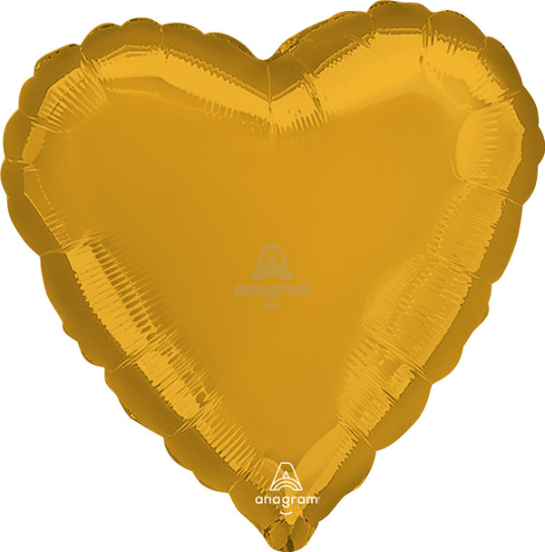 28"A Heart Gold flat (5 count)
