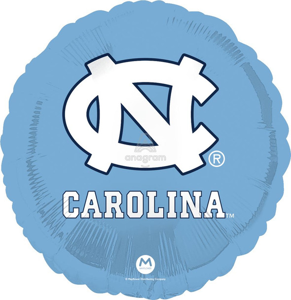 18"A Sports Football University North Carolina flat (10 count)