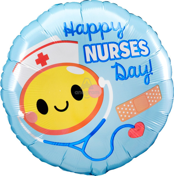 18"A Happy Nurses Day flat (10 count)