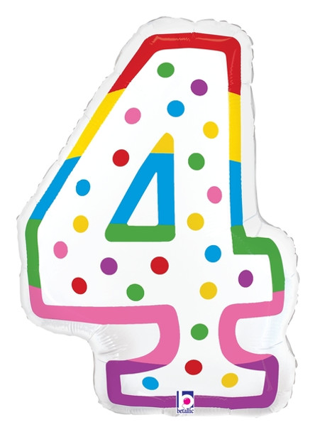 24"S Birthdy Candle #4 Pkg (1 count)