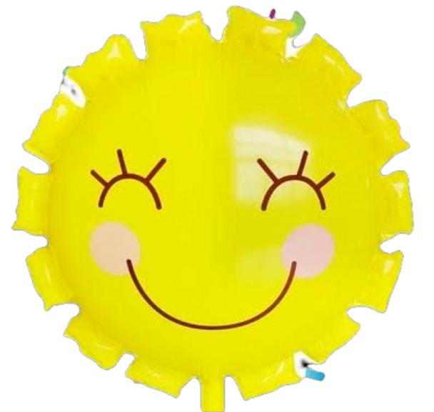 22"B Smile Flower Sun Yellow Pkg (5 count)