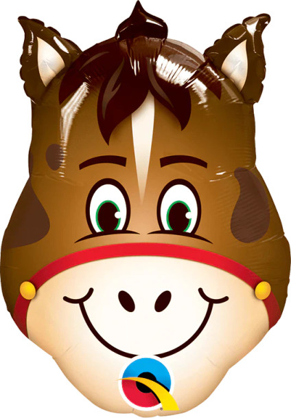 14"Q Animal Horse Head Air-Fill Only flat (1 COUNT)