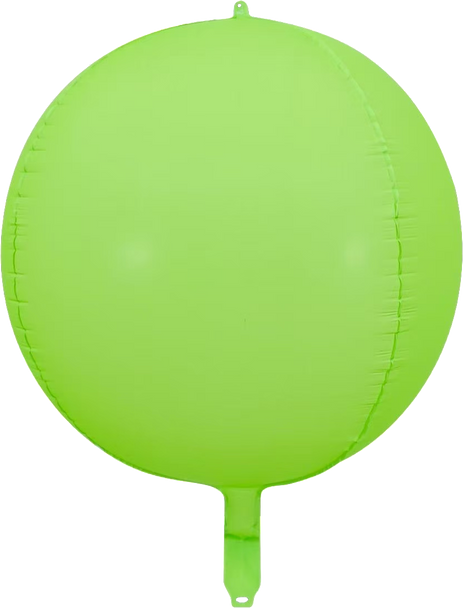 18"B Sphere Neon Green FLAT (5 COUNT)