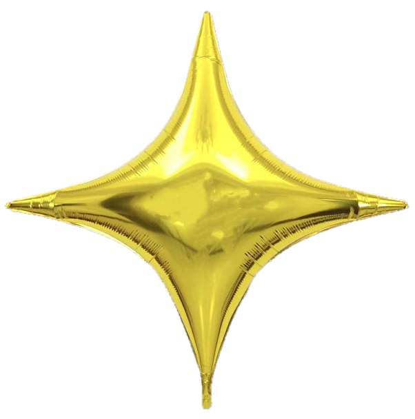 51"B Star Point Gold flat (5 count)