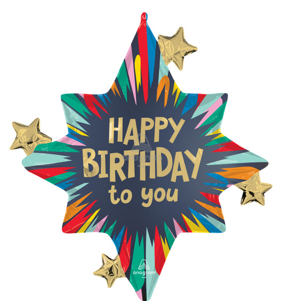 29"A Happy Birthday Blast Pkg (5 COUNT)