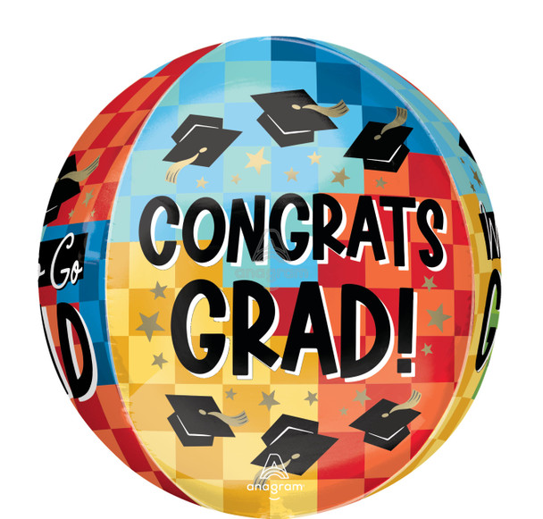 16"A  Congrats Grad Way To Go Orbz Pkg (5 count)