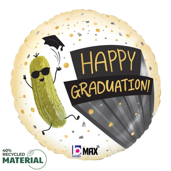 18"S Happy Graduation Pickle Party Pkg (5 count)