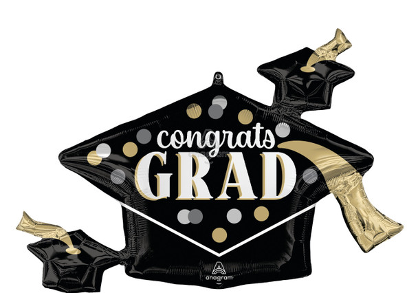 35"A Congrats Grad Cap Timeless flat (5 COUNT)
