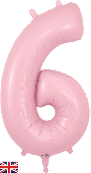 34"O Matte Pink 6 pkg (1 count)