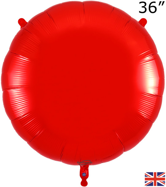36"O Round Red Pkg (5 count)