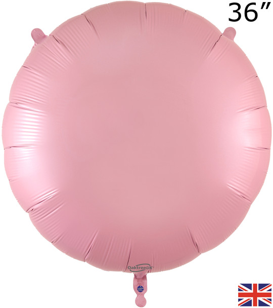 36"O Round Matte Pink Pkg (5 count)
