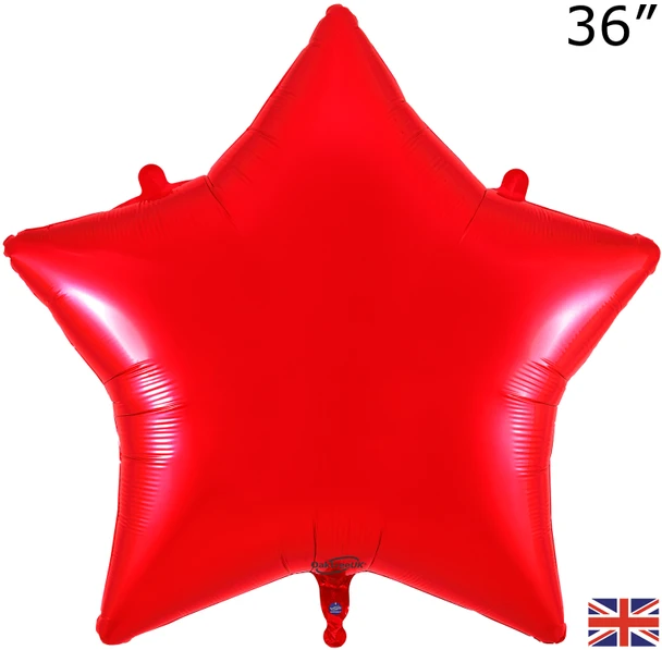 36"O Star Red Pkg (5 count)