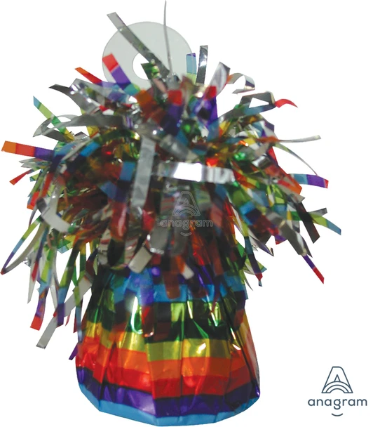 Balloon Weight Small Rainbow Foil (12 count)