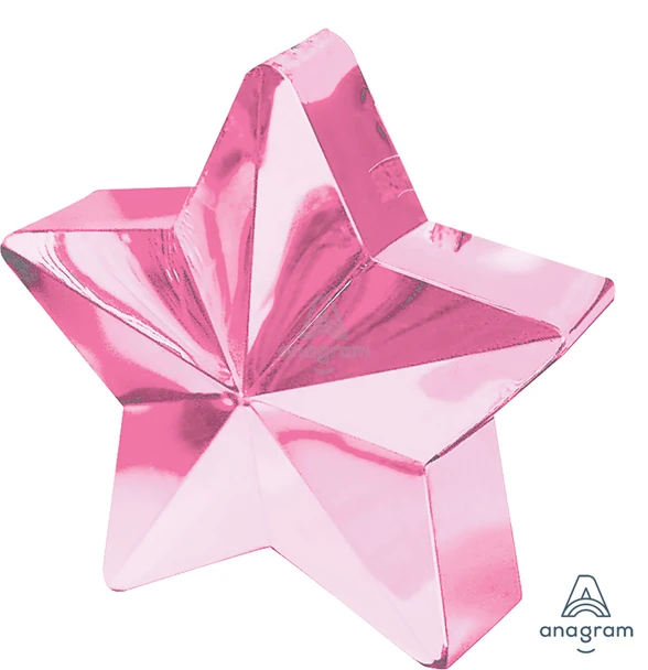 Balloon Weight STAR Pink (12 count)