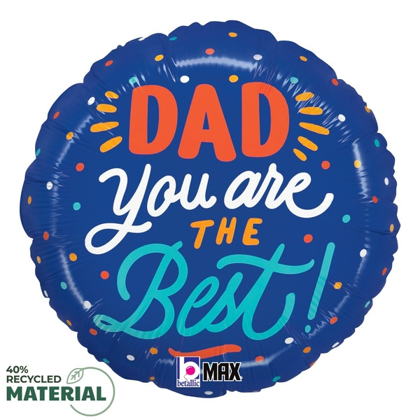 18"S Dad You Are The Best Bright Banner Pkg (5 count)