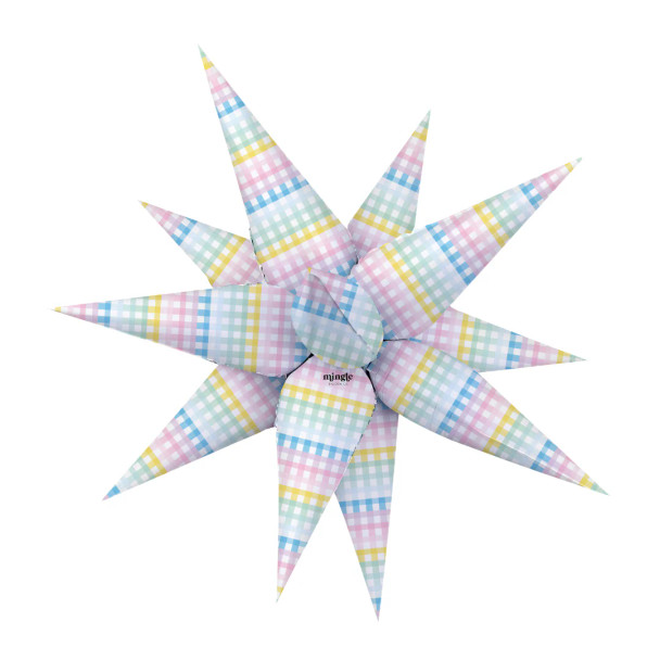 32" Starburst Gingham Waffle Cirque Pkg (1 count)