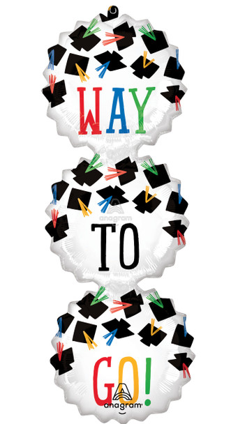 38"A Hats Off Way To Go Grad Pkg (1 COUNT)