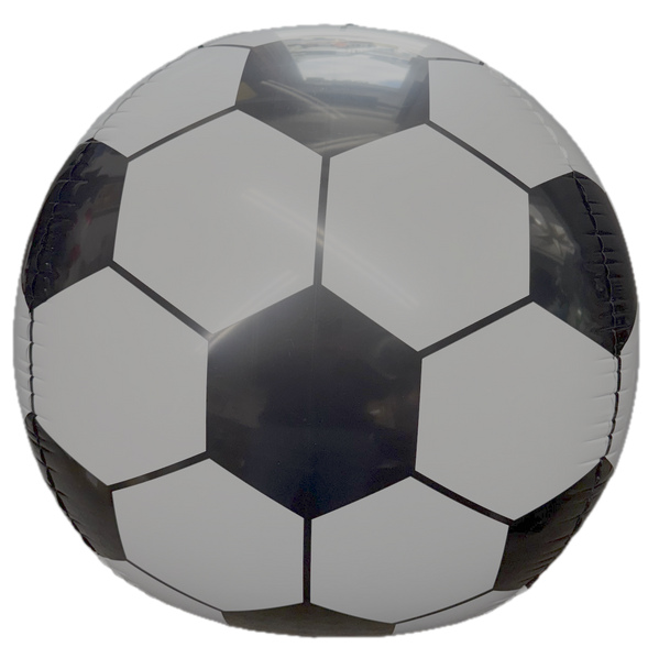 22"B Soccer Ball Sphere Black/White flat (5 count)