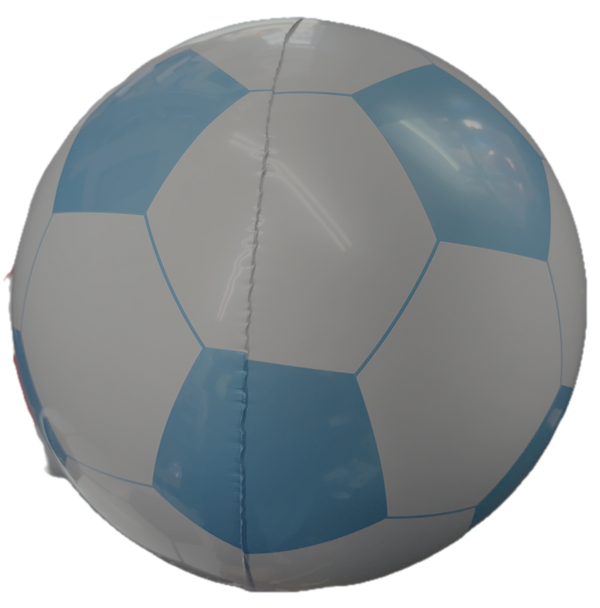 22"B Soccer Ball Sphere Blue/White flat (5 count)