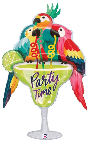 44"S Party Time Parrots Pkg (5 count)