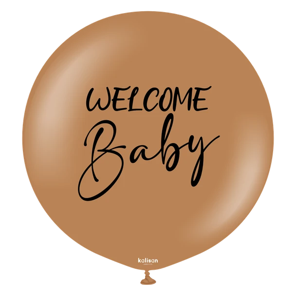 36"K Welcome Baby Caramel Brown w. Black (1 count)
