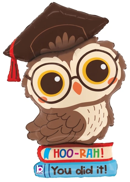 32"S Hoo-Rah Graduation Owl Pkg  (1 COUNT)