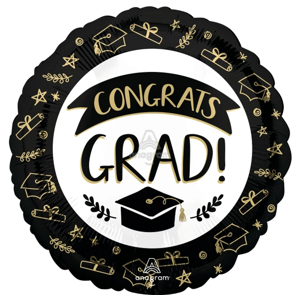 18"A Congrats Grad Sketched flat (10 count)