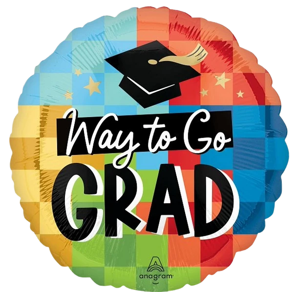 18"A  Diploma Check! Way to Go Grad Pkg (5 COUNT)