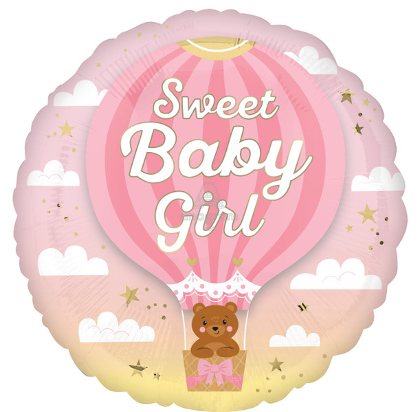 18"A Sweet Baby Girl Pink Pkg (5 COUNT)