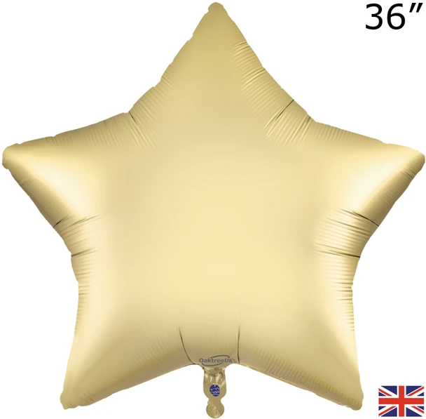 36"O Star Gold Silk Pkg (5 count)