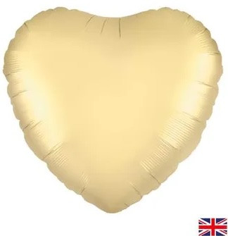 18"O Heart Gold Silk flat (10 count)