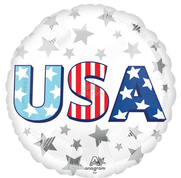 18"A USA Bursts flat (10 count)