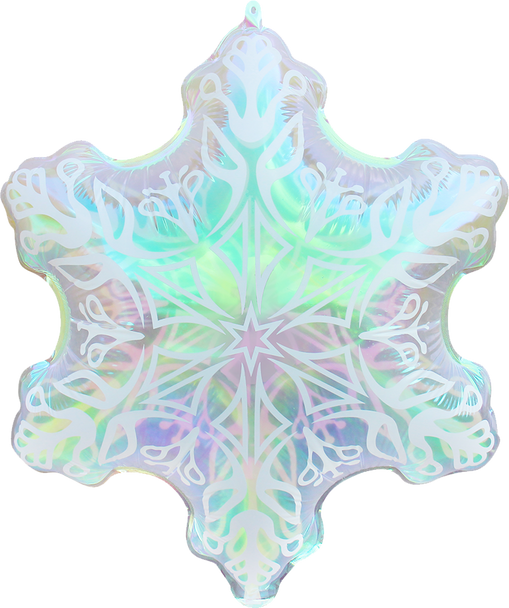 19"B SnowFlake Iridescent PKG (10 COUNT)