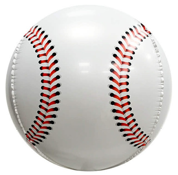 16"B Sports White Baseball Sphere flat (5 COUNT)