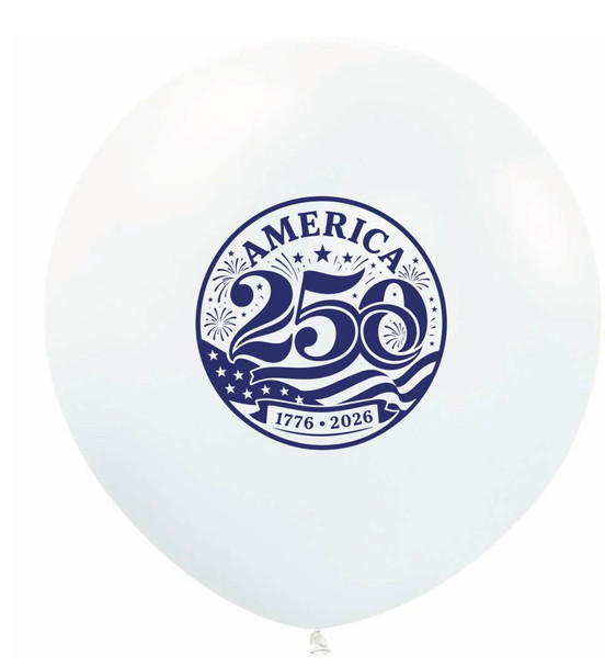 24"B Happy 250 Years America BLUE flat (1 COUNT)