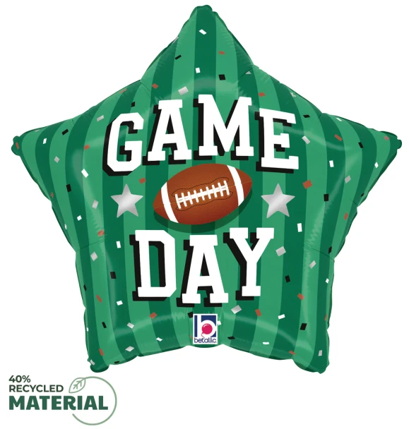 19"S Game Day Football Star Pkg (5 count)