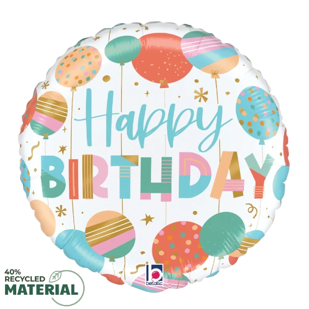 18"S Happy Birthday Celebration Pkg (5 count)