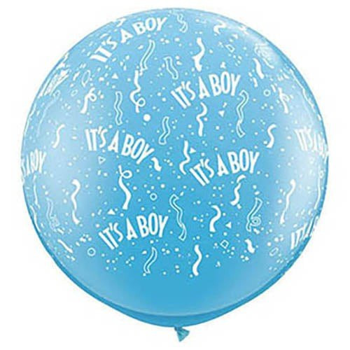 36"Q It's A Boy with White print (2 count)