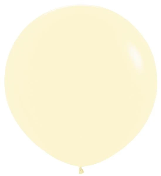 36"S Pastel Matte Yellow (10 count)